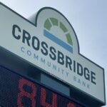Custom bank sign.
