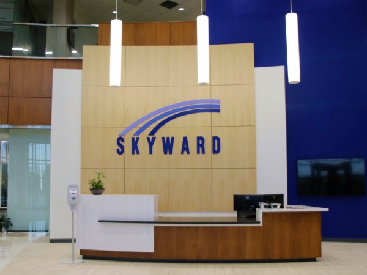 Lobby sign created for a software company.
