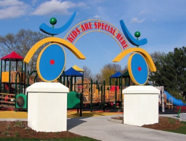 Custom playground sign.