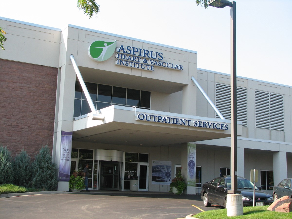 Exterior healthcare signage.