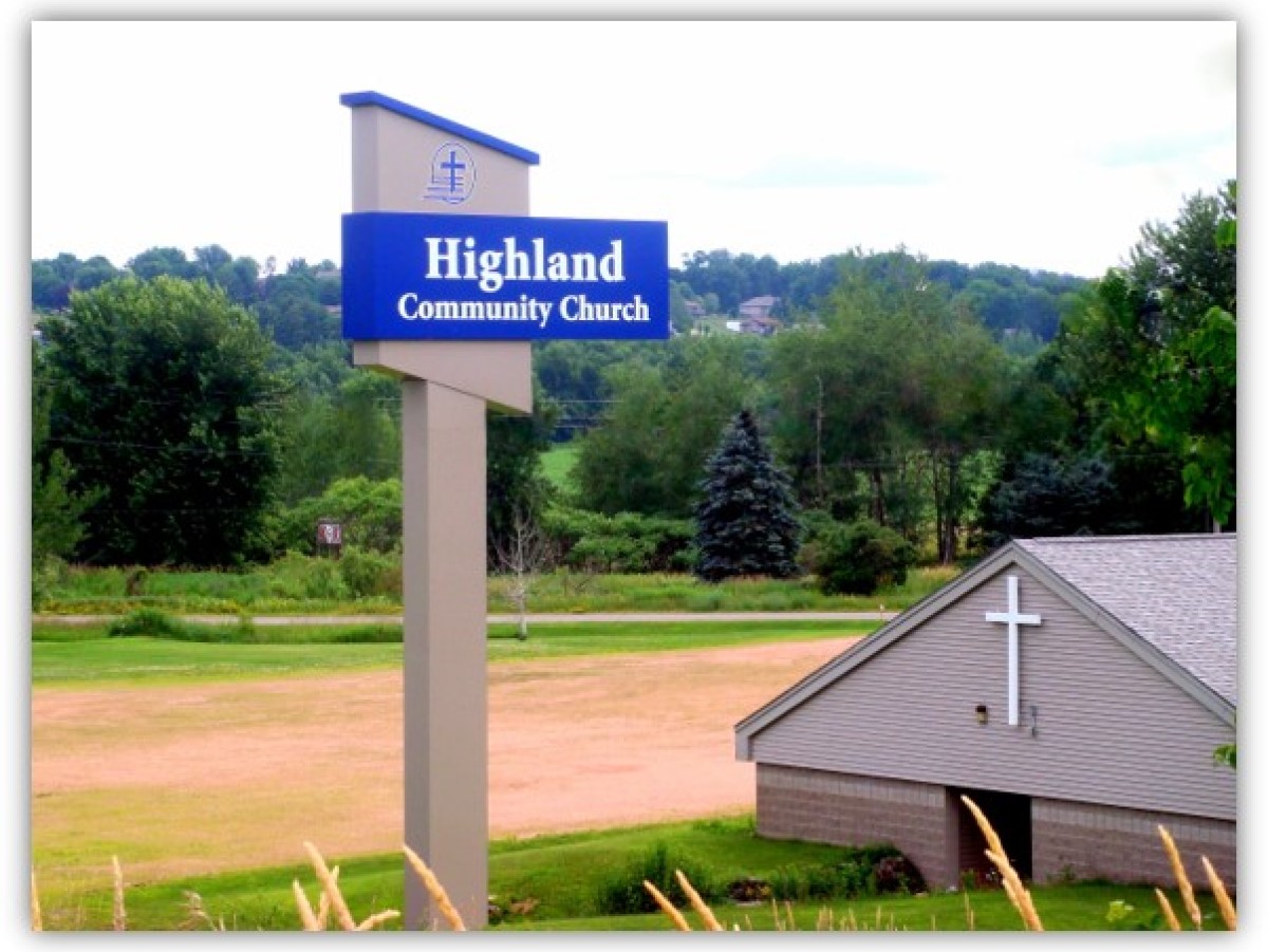 Wayfinding church sign